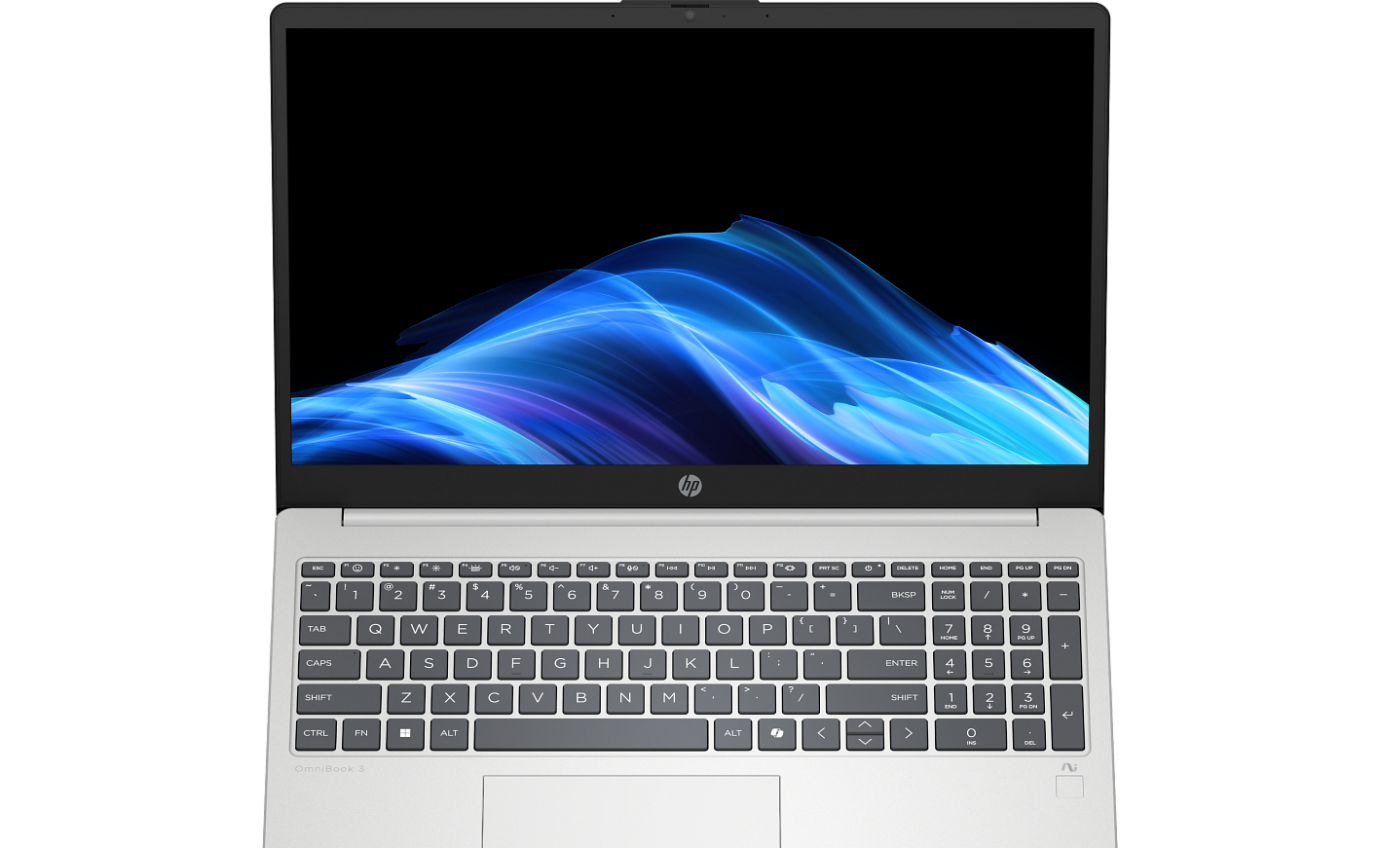 HP 15.6 inch Laptop AI Intel Core Ultra 7 255U 16GB RAM 512GB W11H BQ4E0PA