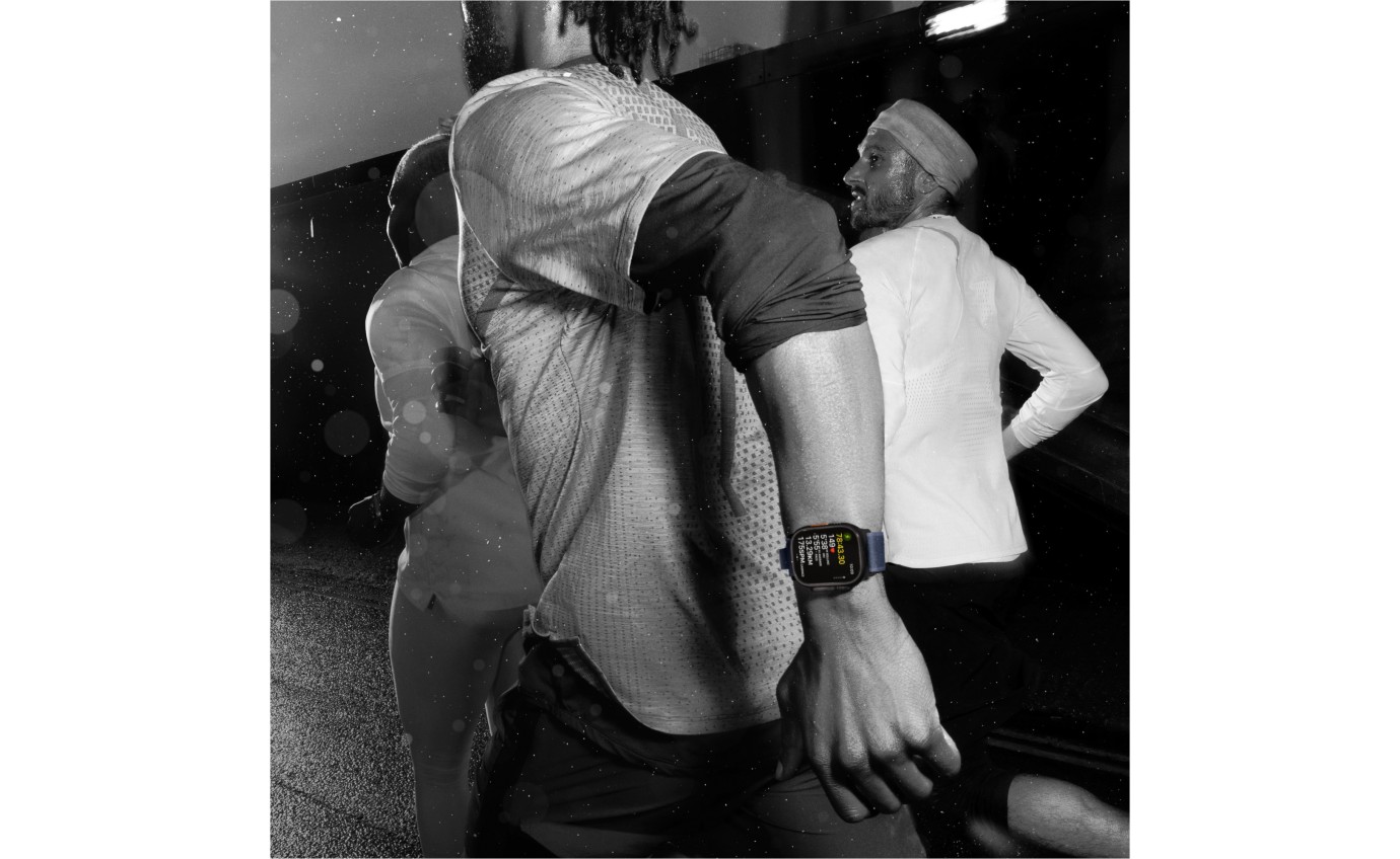 Apple Watch Ultra 2 GPS + Cellular 49mm Natural Titanium Case with Blue Trail Loop [M/L] MX4L3ZPA