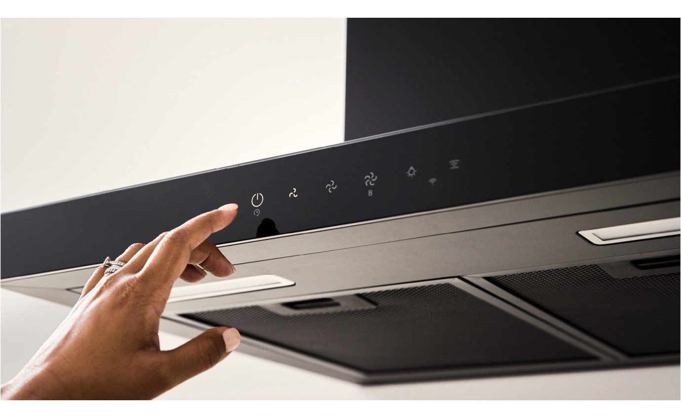 Haier 90cm 600 Series Box Chimney Wall Rangehood (Black) HC90BMB2