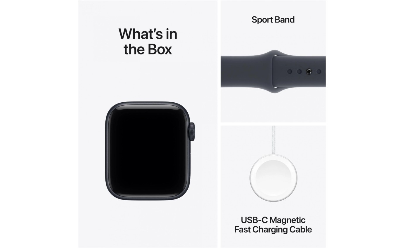 Apple Watch SE 3 GPS + Cellular 40mm Midnight Aluminium Case with Midnight Sport Band (M/L) MEPC4XA