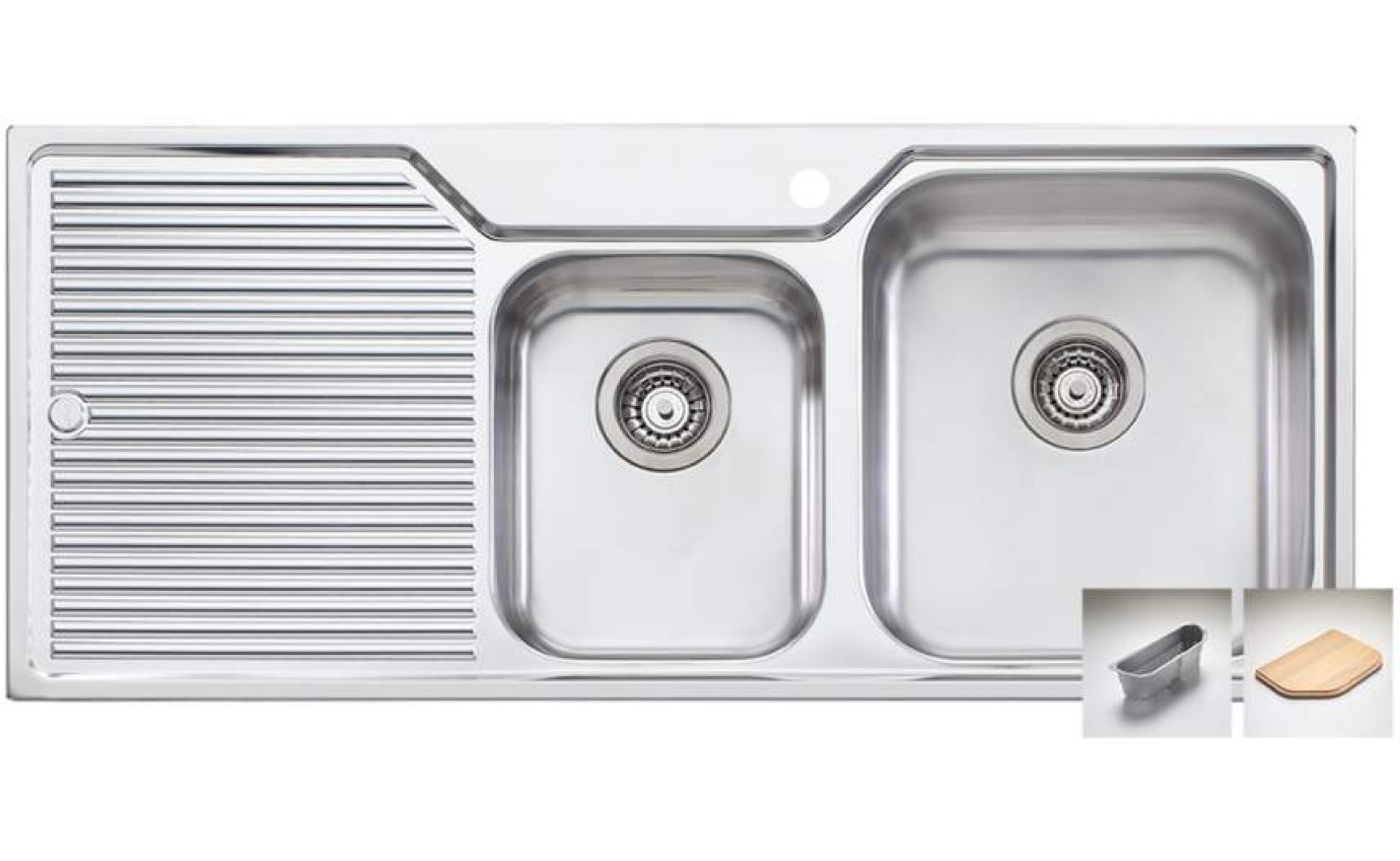 Oliveri Nu-Petite 1 & 3/4 Bowl Sink NP6121TH