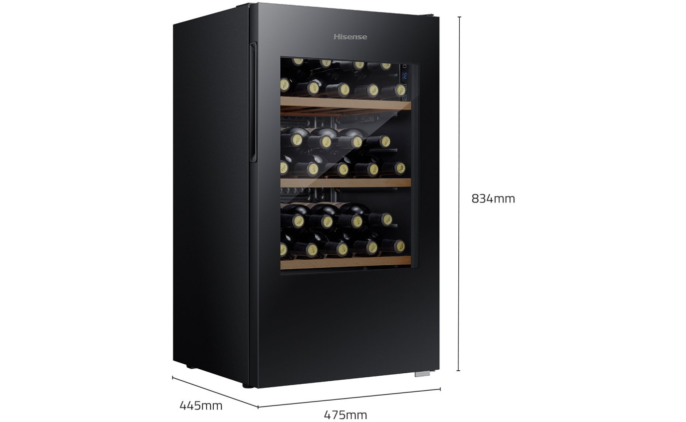 Hisense 30 Bottle Wine Cabinet (Black) HRWC31