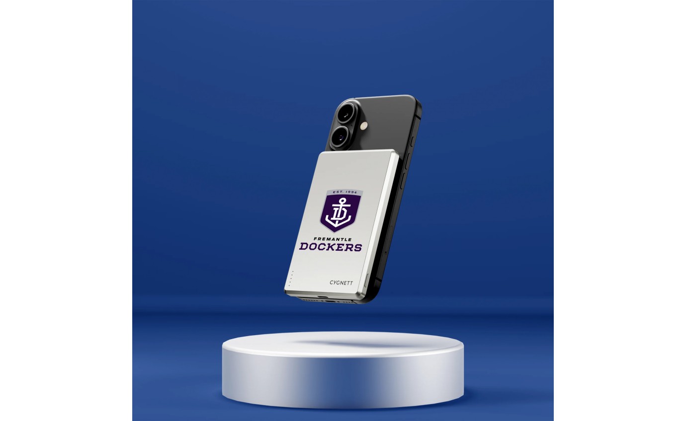 Cygnett Magnetic Wireless Power Bank 5K (Fremantle Dockers) 11901340352