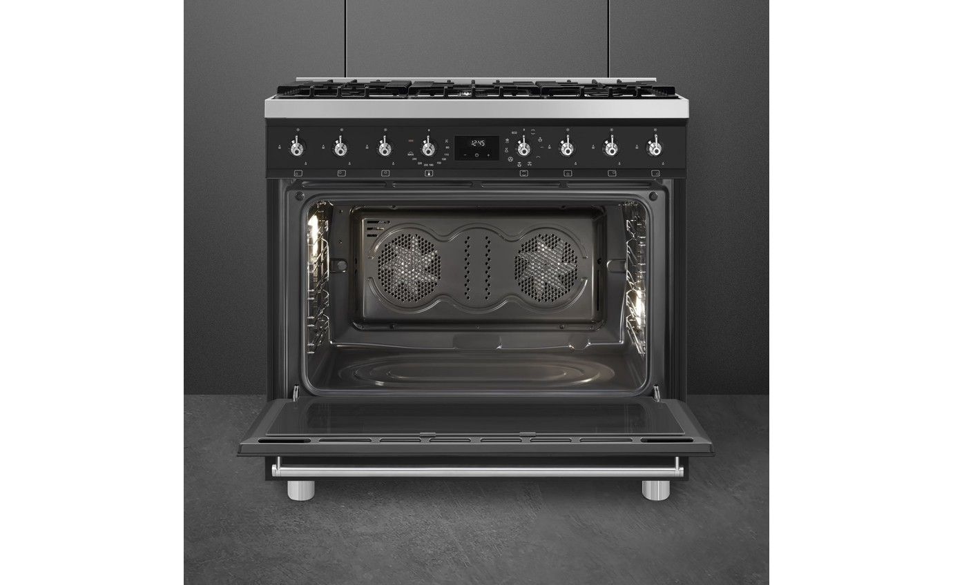 Smeg 90cm Dual Fuel Freestanding Oven CSP9GMMBA2