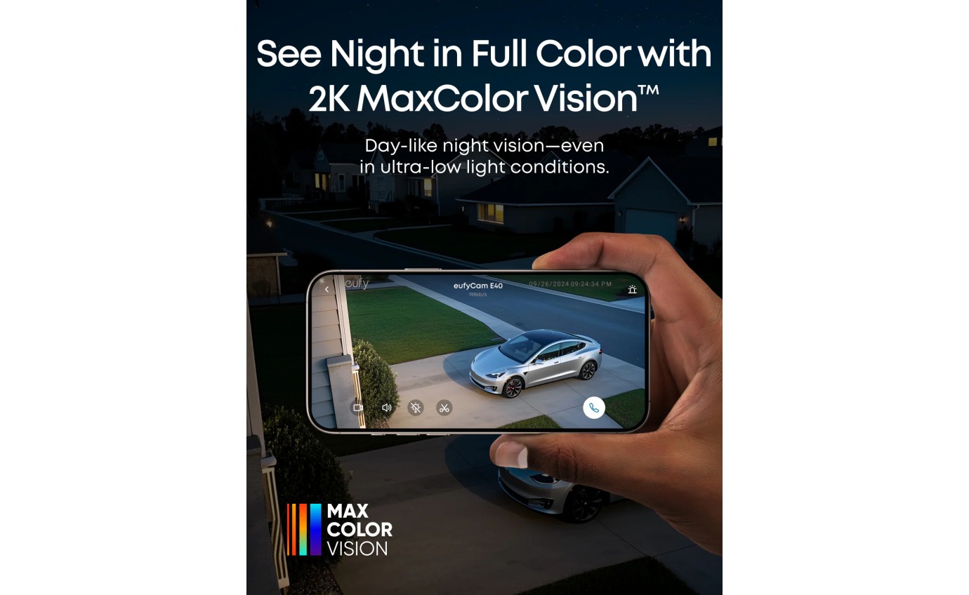 eufy Security eufyCam E40 Essential 4-Cam Kit with Homebase 2 E8144T23