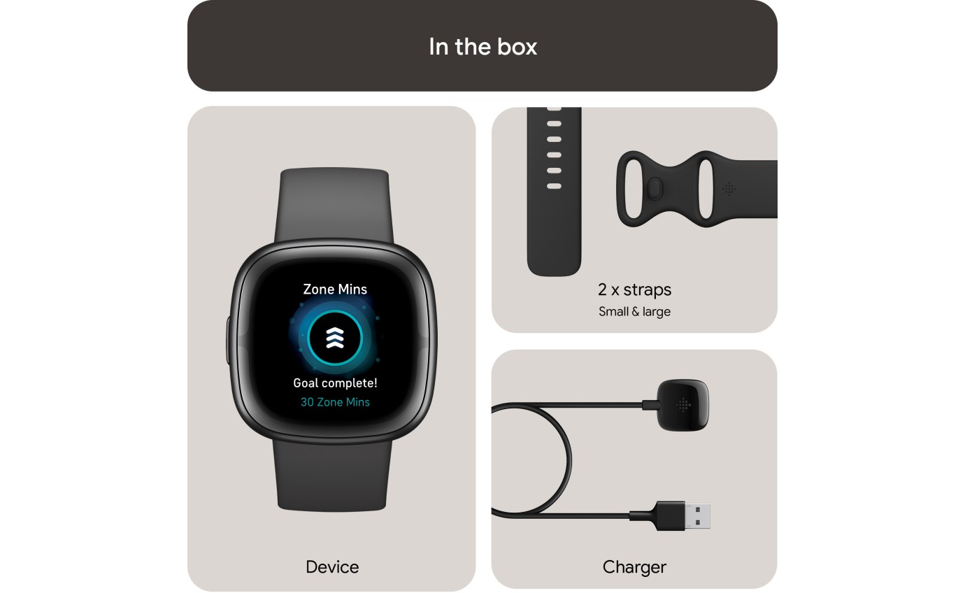 Fitbit Sense 2 Smartwatch (Graphite) FB521BKGBFRCJK