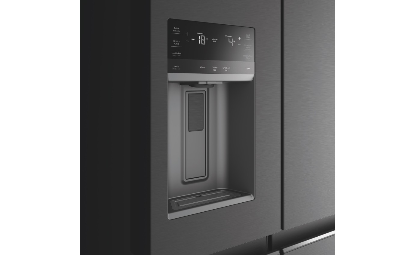 Westinghouse 609L Quad Door Fridge (Matte Black) WQE6170BB