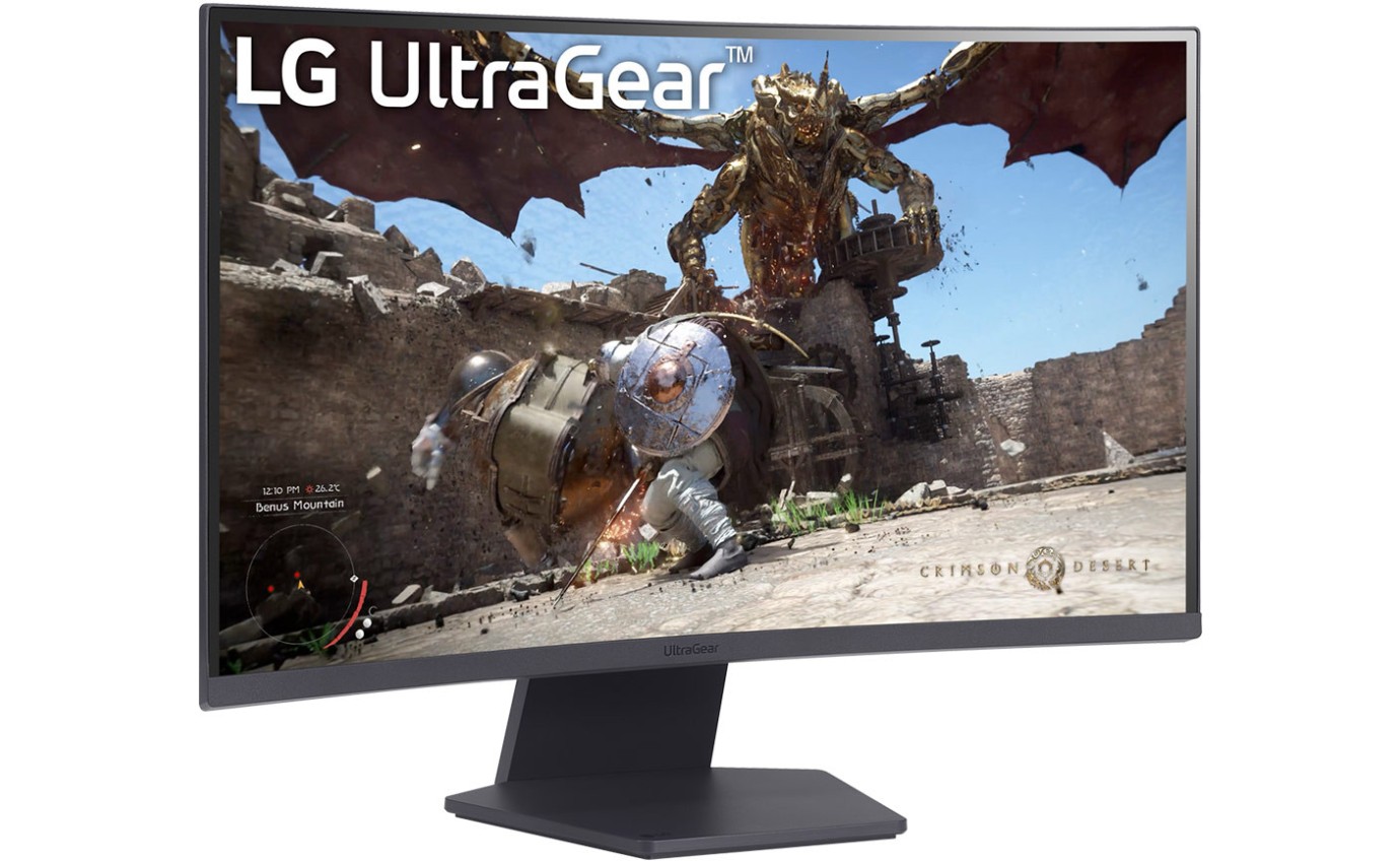 LG 31.5 inch UltraGear&trade; 1000R QHD Curved 180Hz Gaming Monitor 32GS60QCB