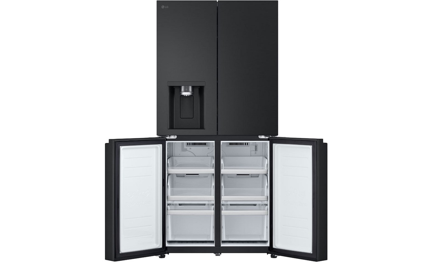 LG 508L Slim French Door Fridge (Matte Black) GFLN500MBL