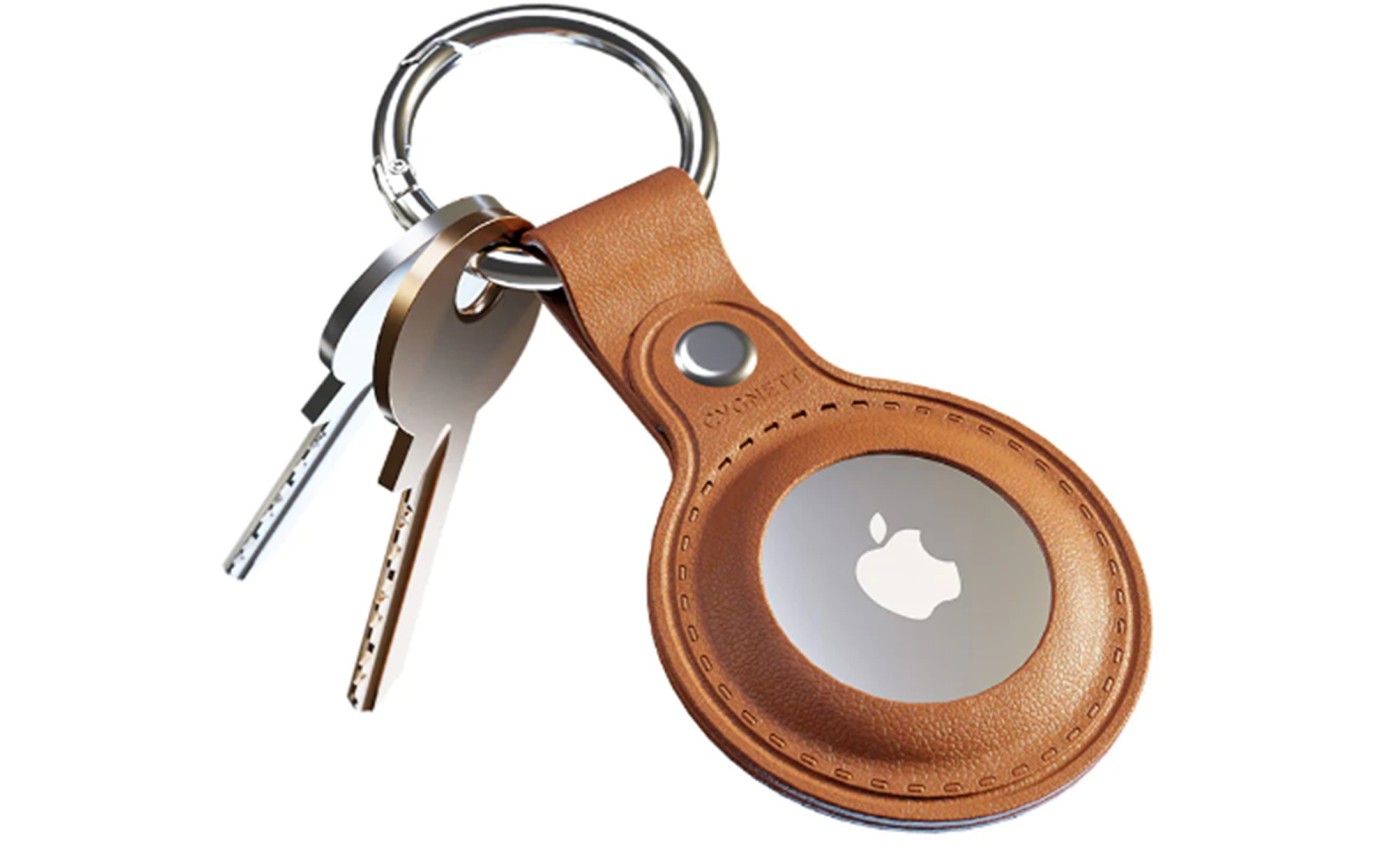 Cygnett StyleTrack Leather AirTag Case (Tan) 11901221123