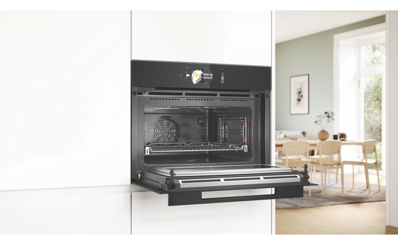 Bosch 60cm Series 8 Built-In Compact Oven with Microwave Function CMG978NB1A