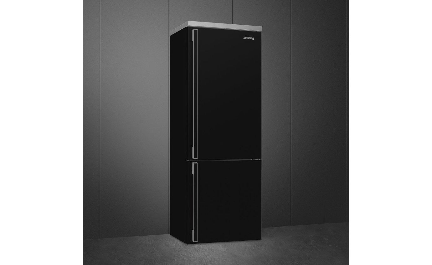 Smeg 481L Bottom Mount Fridge (Black) FA490RBL5AU