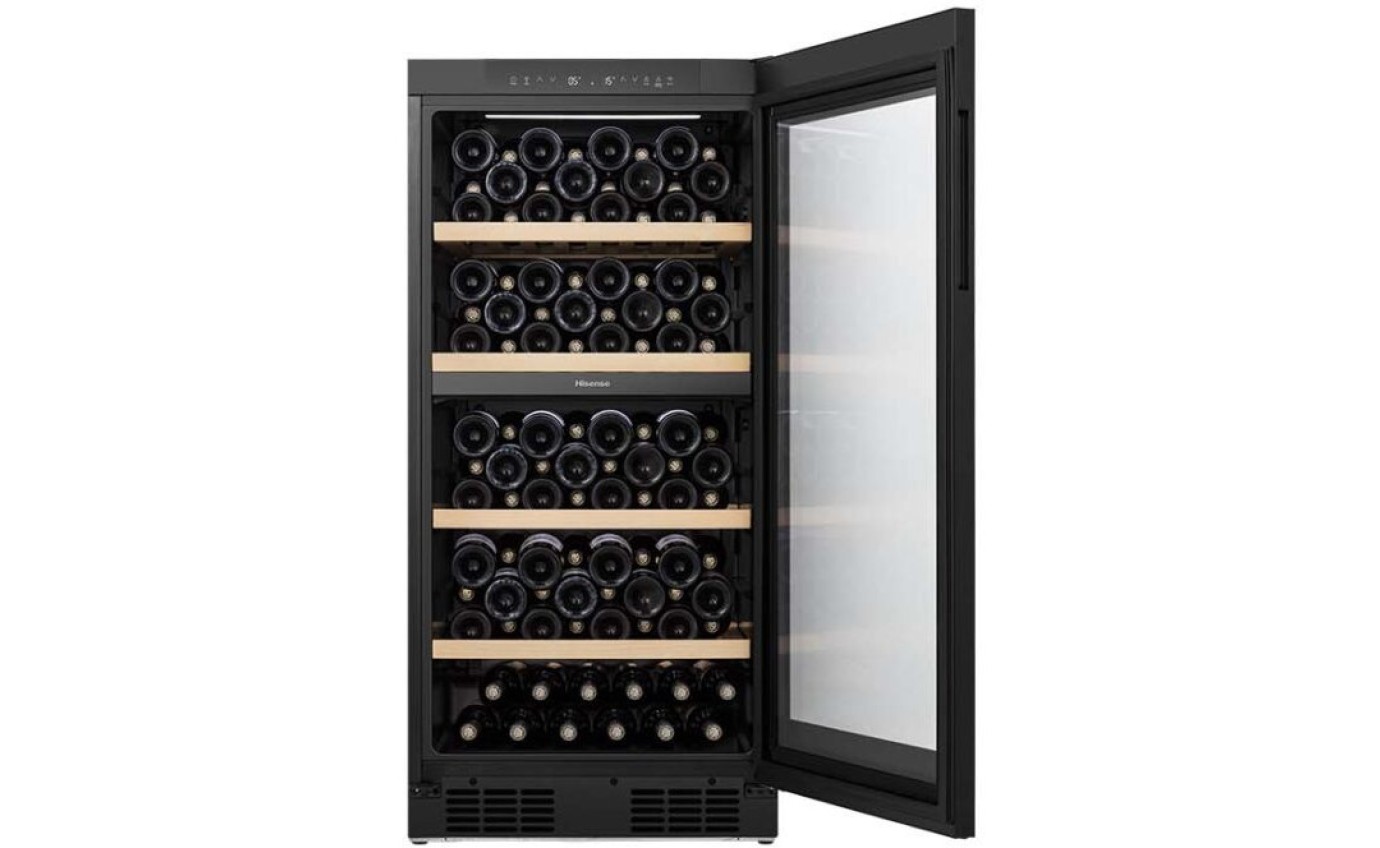 Hisense 108 Bottle Dual Zone Wine Cabinet HRWC108B