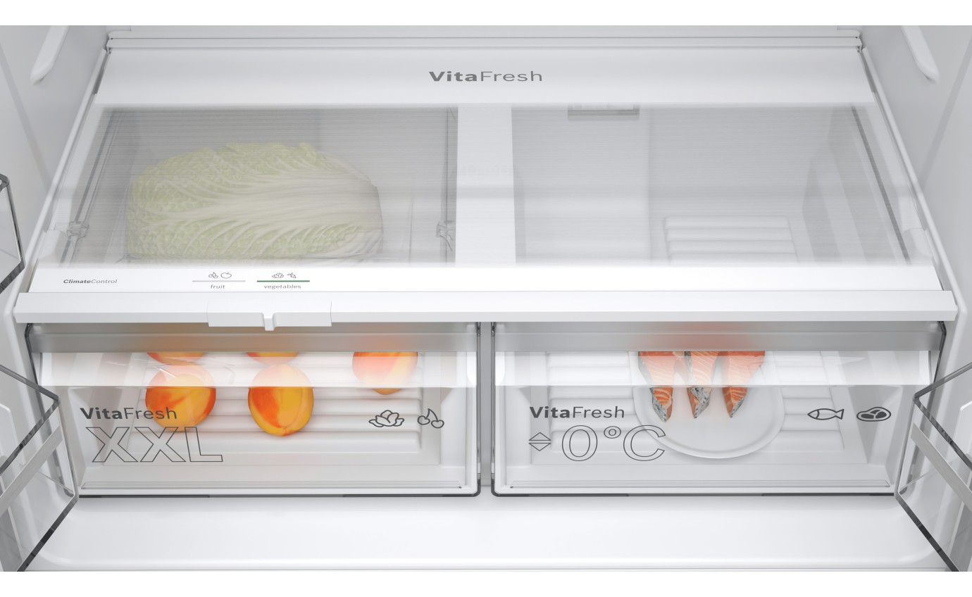 Bosch 605L Series 4 French Door Fridge (Stainless Steel) KFN96VPEAA