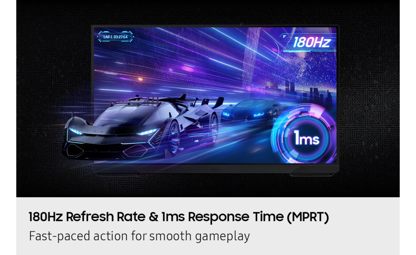 Samsung 27 inch Odyssey G5 QHD 180Hz Gaming Monitor LS27FG510EEXXY