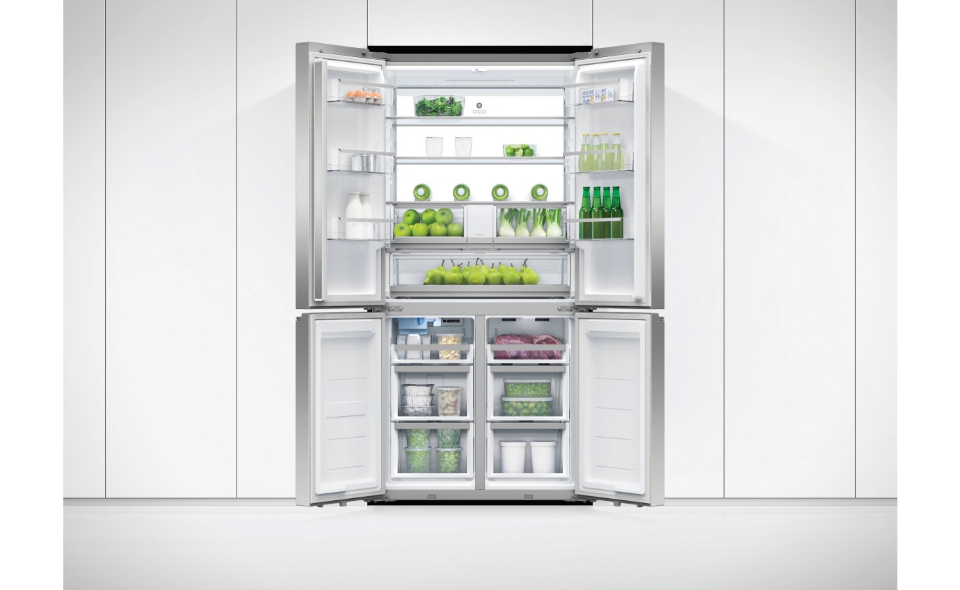 Fisher & Paykel 690L Series 7 Quad Door Refrigerator Freezer, Ice & Water RF730QNUVX1