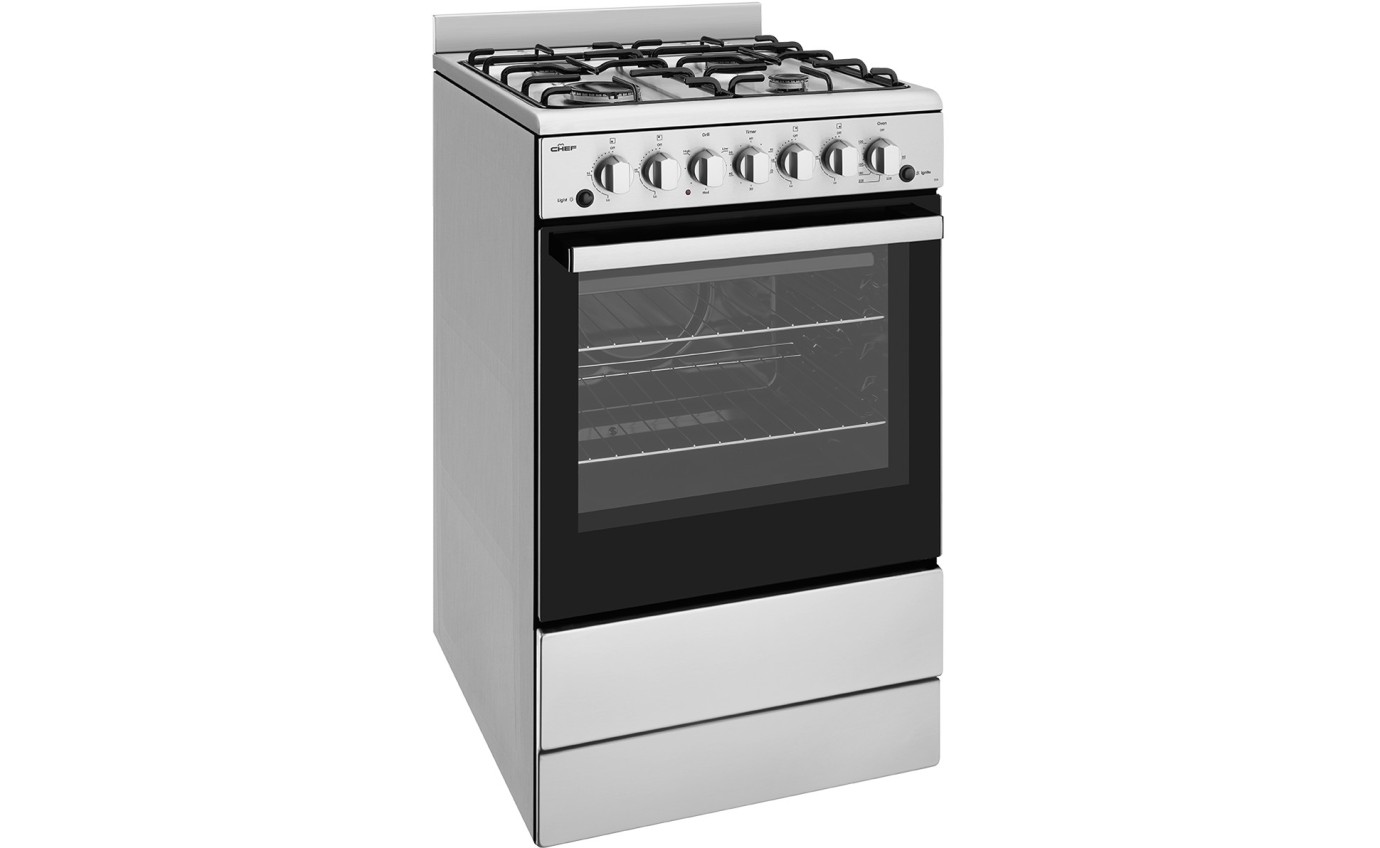 Chef 54cm Freestanding Cooker (Stainless Steel) CFG504SCH