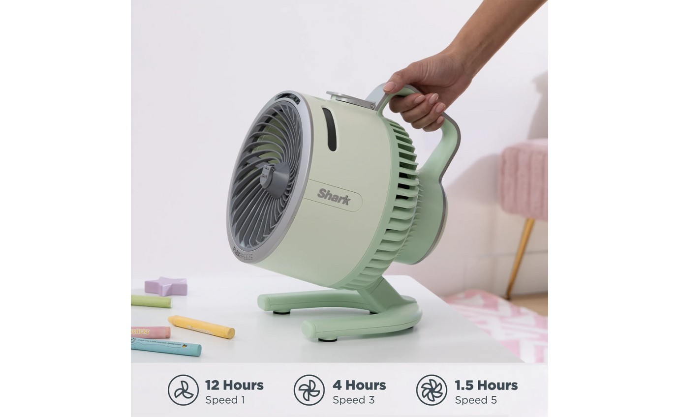 Shark FlexBreeze HydroGo Misting Portable Fan (Honey Dew) FA052QGN