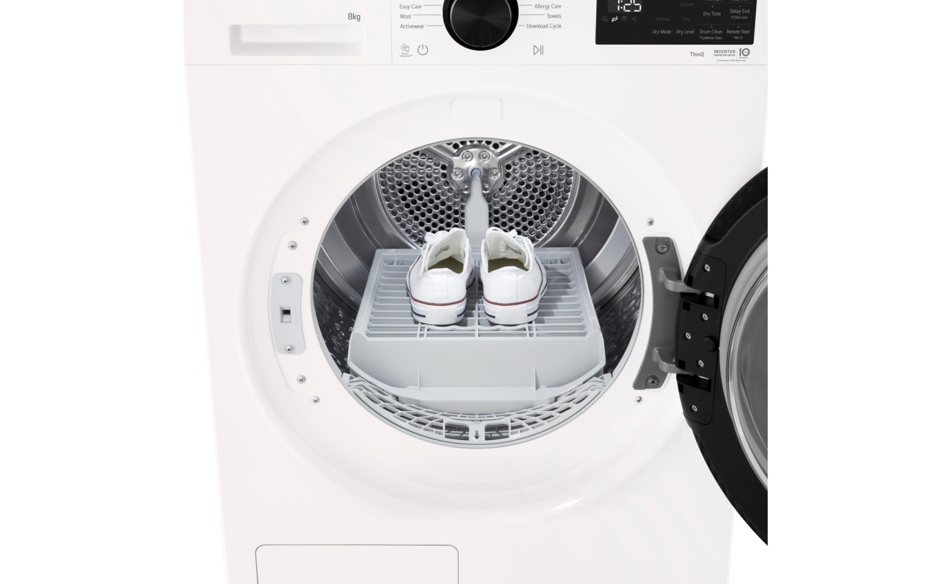 LG 8kg Heat Pump Dryer (White) DXH308W
