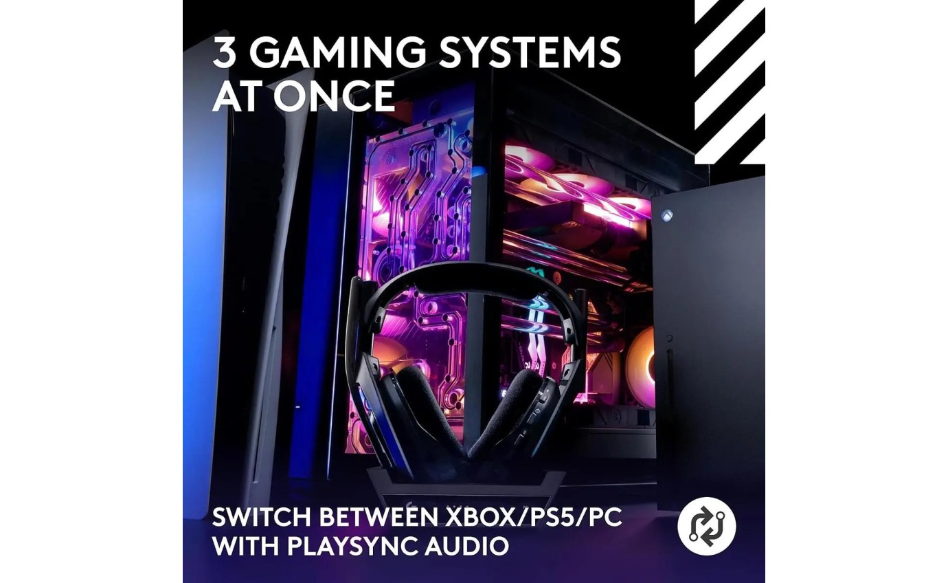 Logitech G Astro A50 (Gen 5) LIGHTSPEED Wireless Gaming Headset + Base Station (Black) 939002225