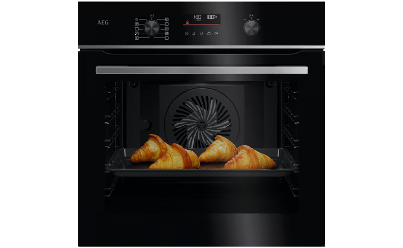 AEG 60cm Pyrolytic Oven with SteamBake Black OA5PB41ABE