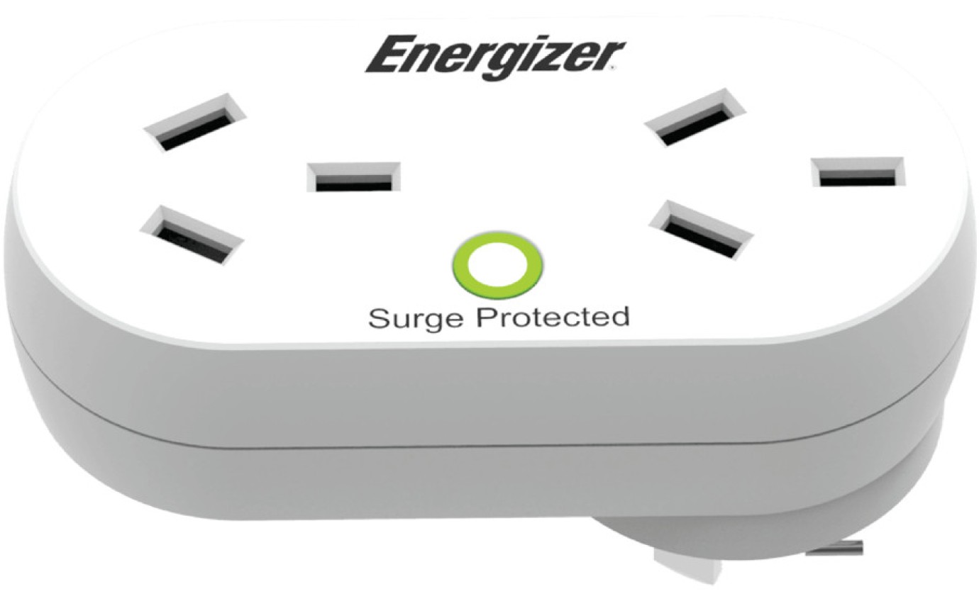 Energizer Power Adaptor with Surge Protection ETDOS175