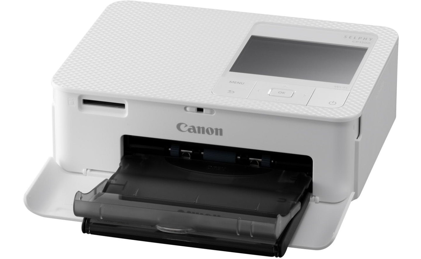 Canon Selphy Compact Photo Printer (White) CP1500WH