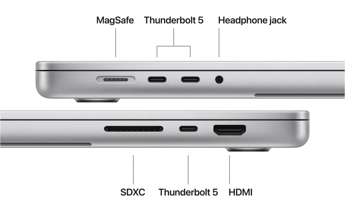 Apple MacBook Pro 16-inch M5 Max 2TB/48GB (Silver) MGE94XA