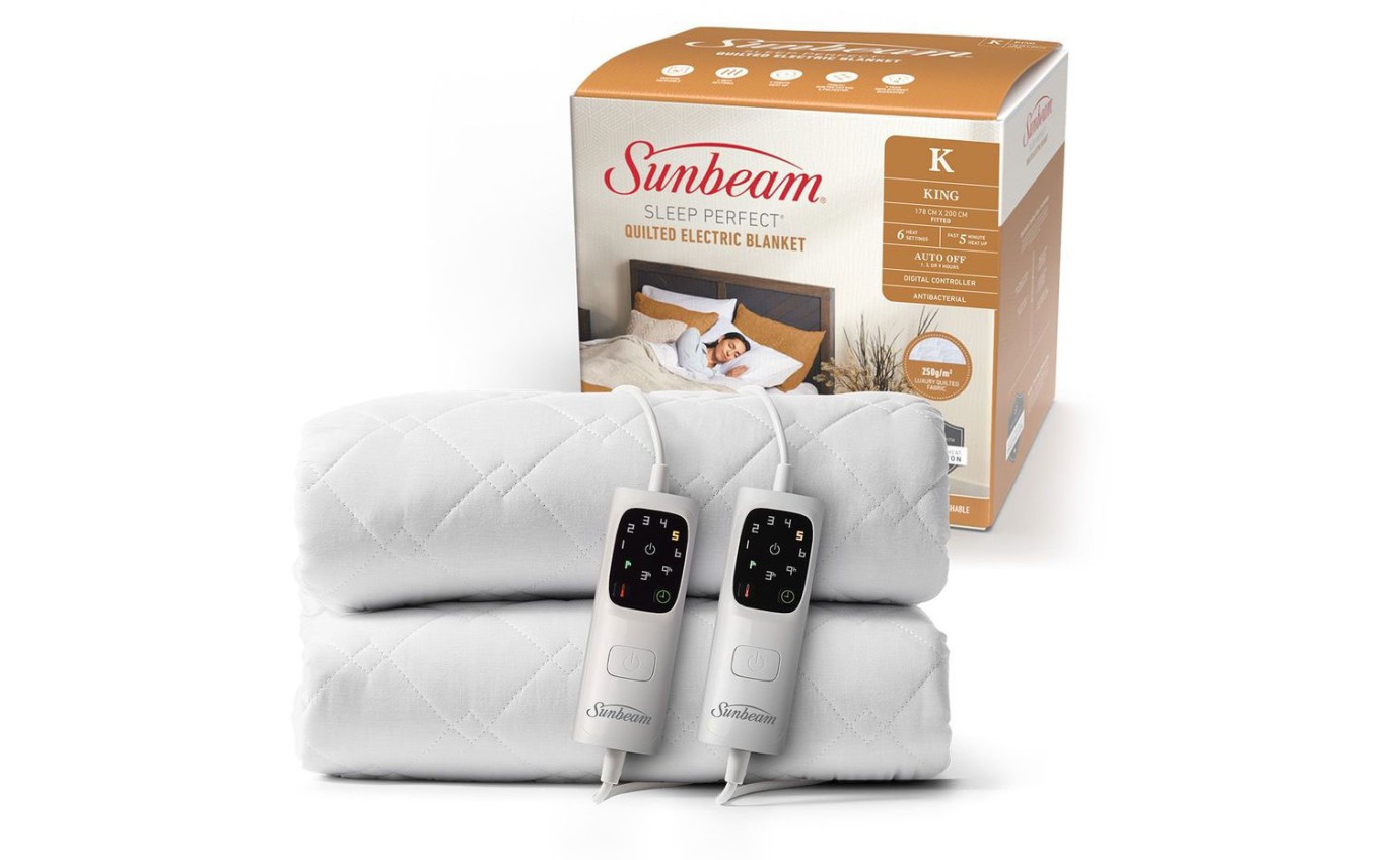 Sunbeam Sleep Perfect Quilted Electric Blanket (King) BLQ6471