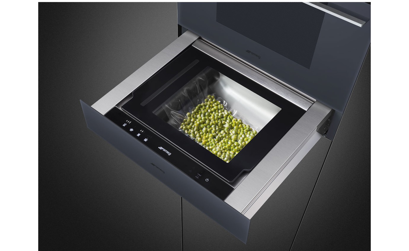 Smeg 15cm Linea Vacuum Drawer (Neptune Grey) CPV115G