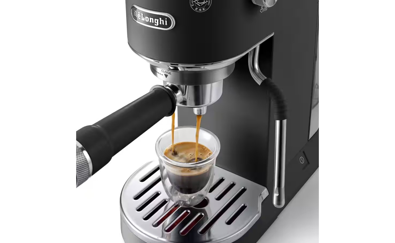DeLonghi Dedica Duo Manual Coffee Machine (Black) EC890BK