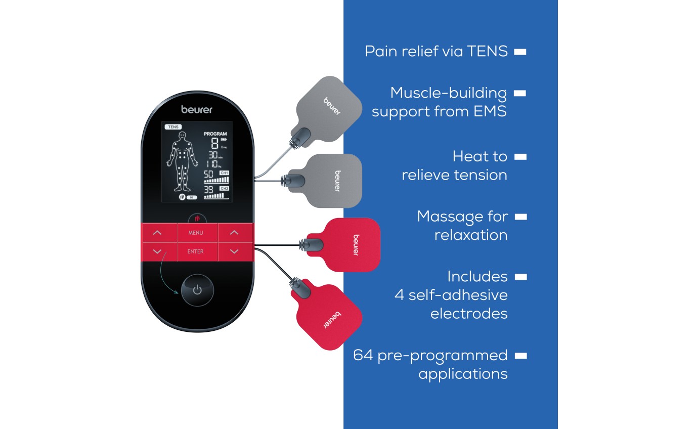 Beurer Digital TENS/EMS Device with Heat Function EM59