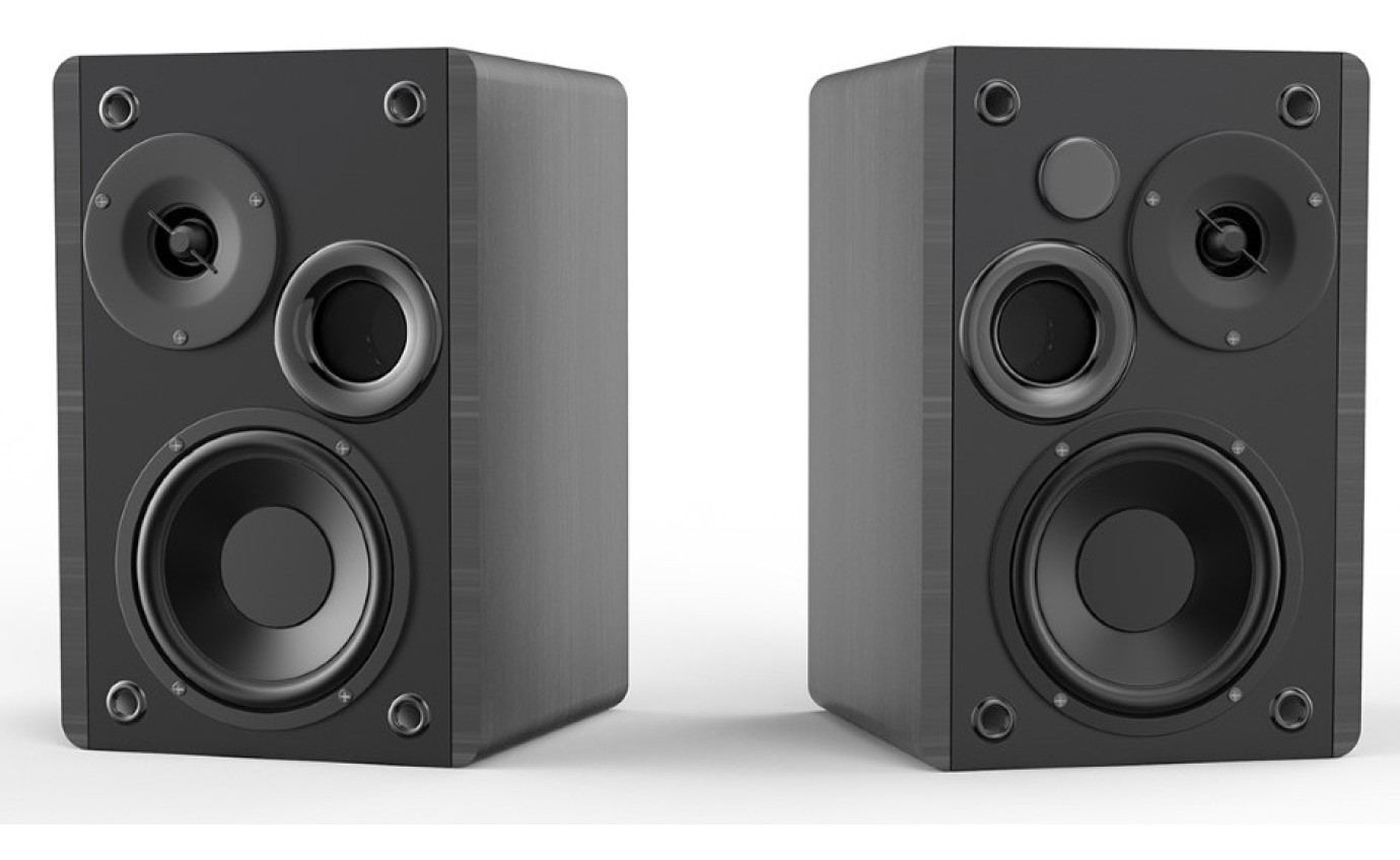 Silcron SLR01 50W Wireless Active Bookshelf Speakers (Black) SLR01BK