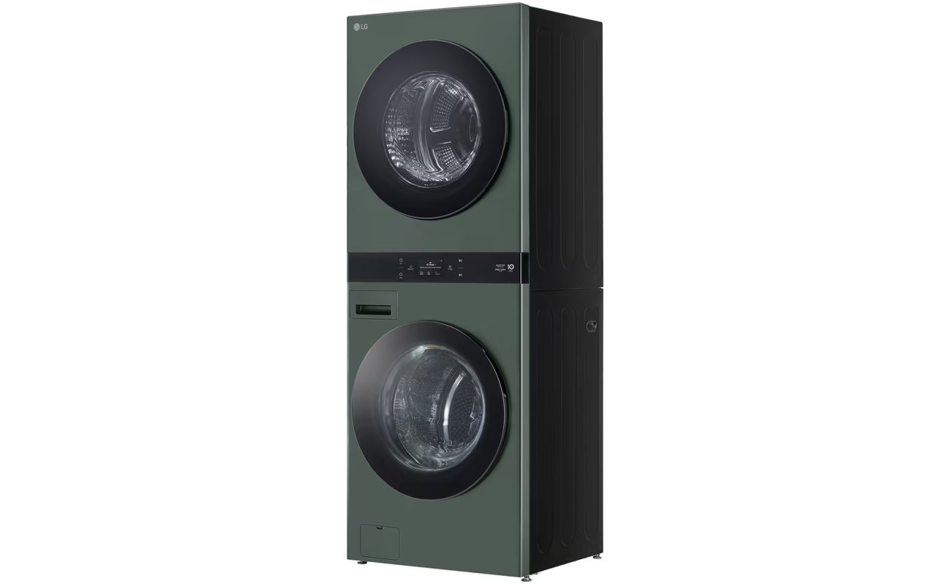 LG 19/10kg WashTower Stacked Washer Dryer (Forest Green) WWT1910FGX
