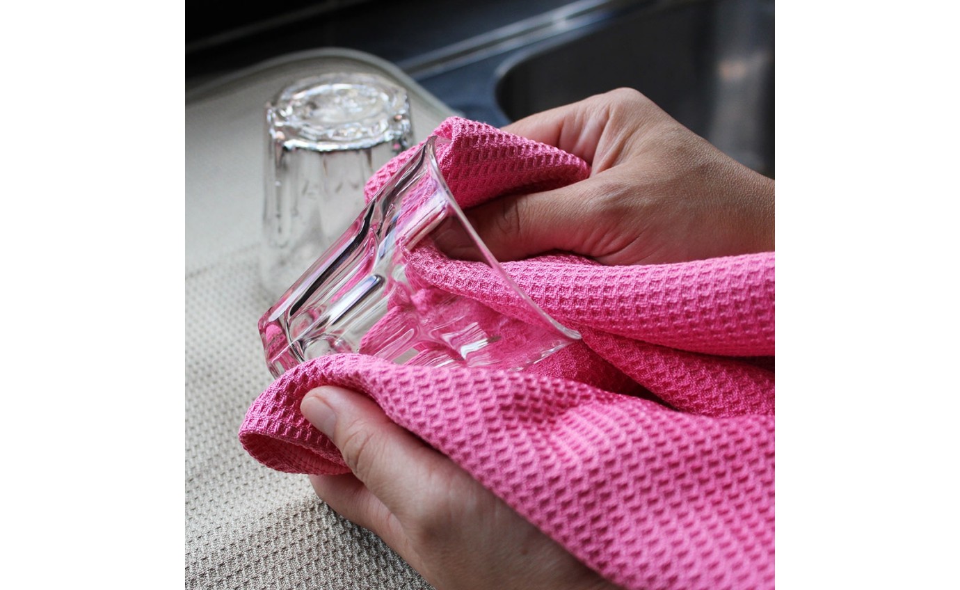 White Magic Tea Towel Single (Coral) WMMFTTSC