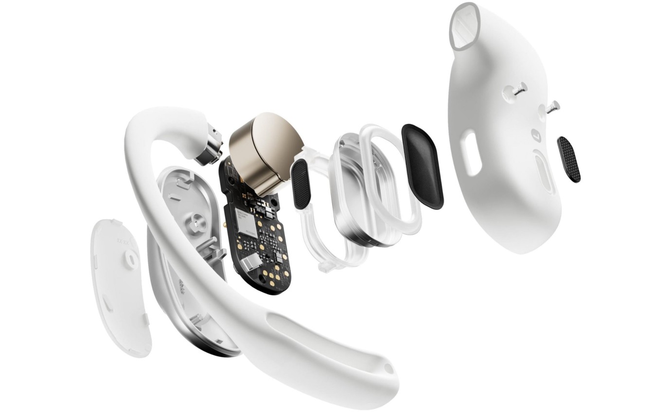 Shokz OpenFit Air Open-Ear Headphones (White) T511STWT