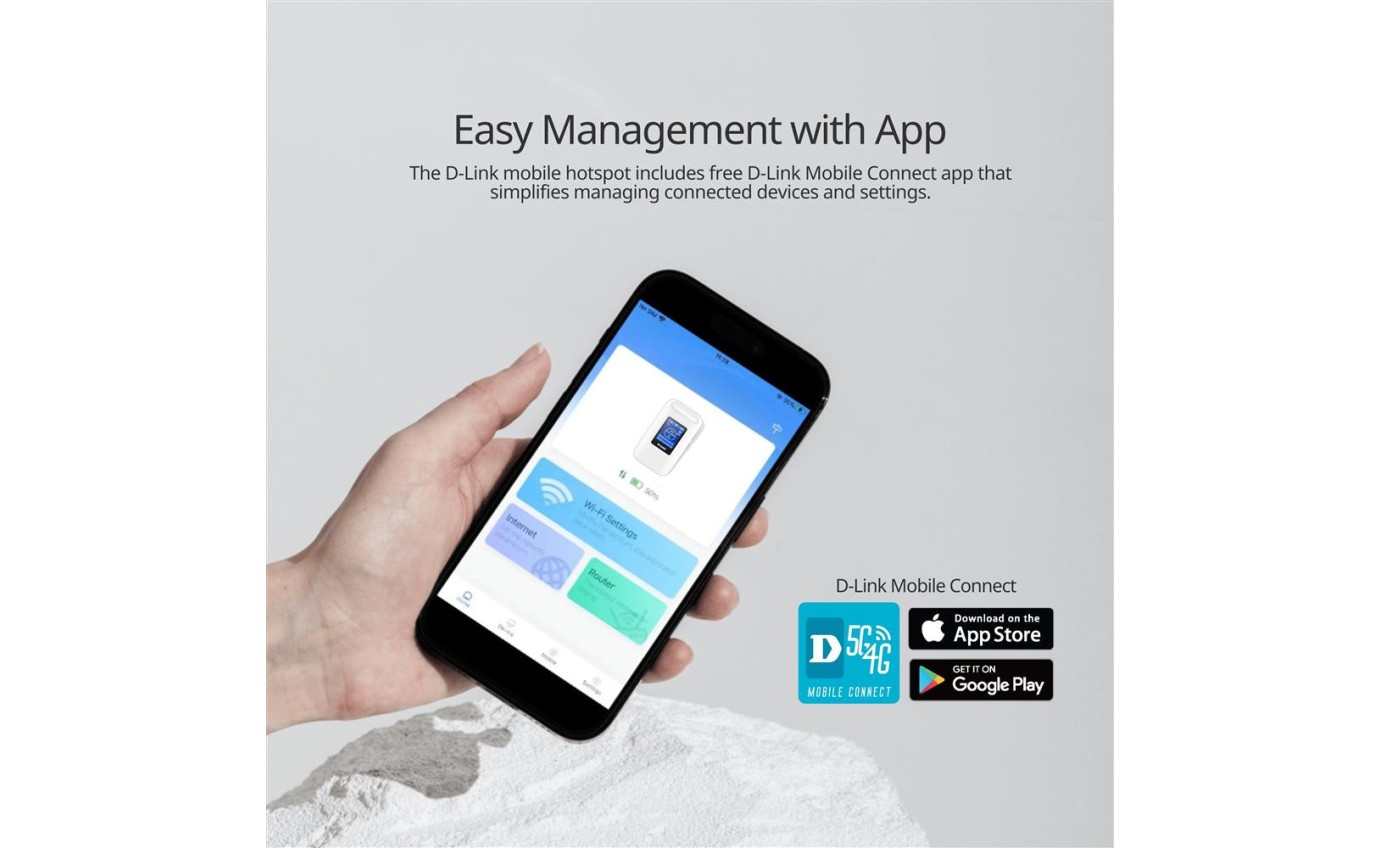 D-Link 4G+ Cat6 Wi-Fi 6 Mobile Hotspot DLDWR933M