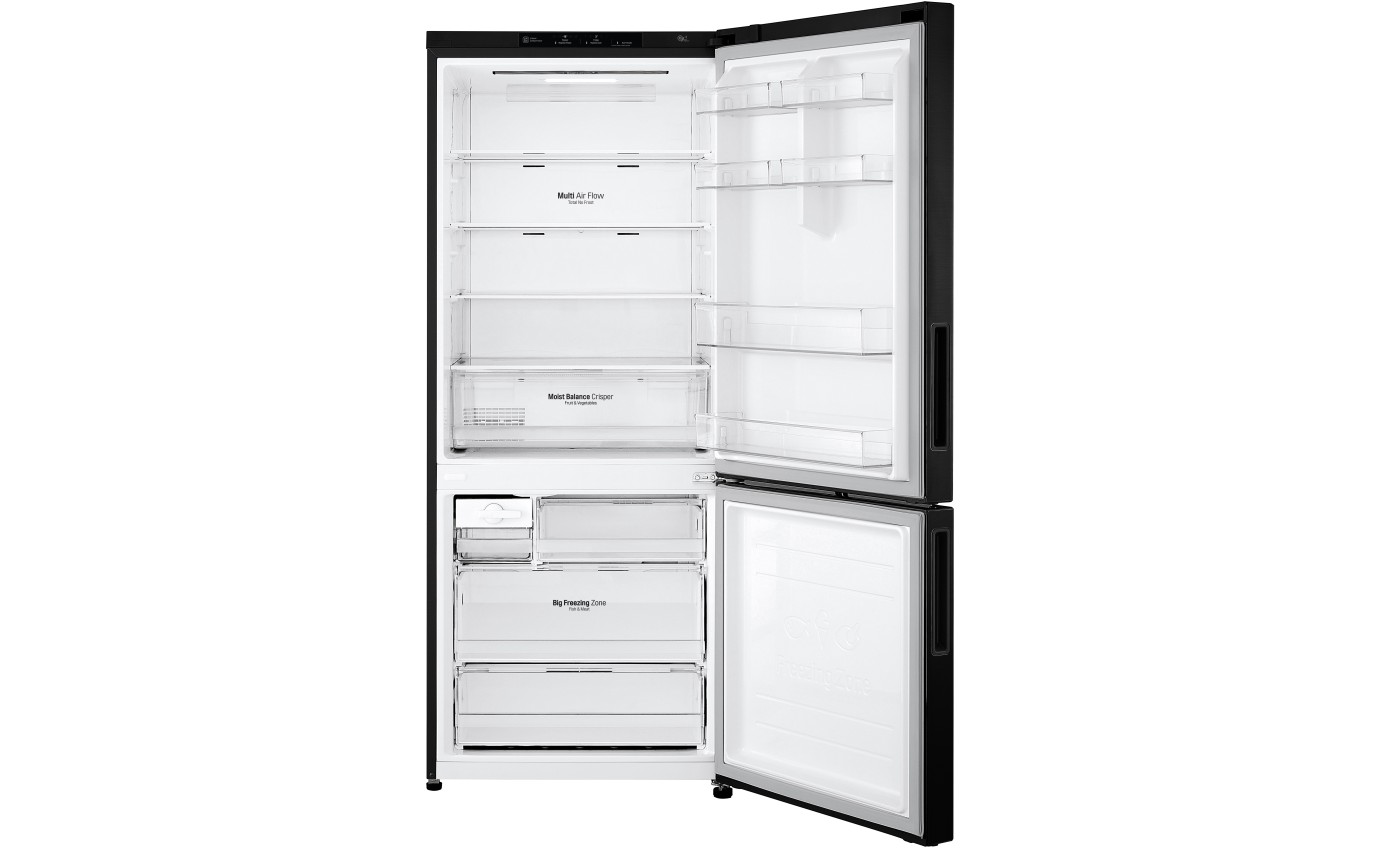 LG 420L Bottom Mount Fridge (Black Stainless Steel) GB455BTL