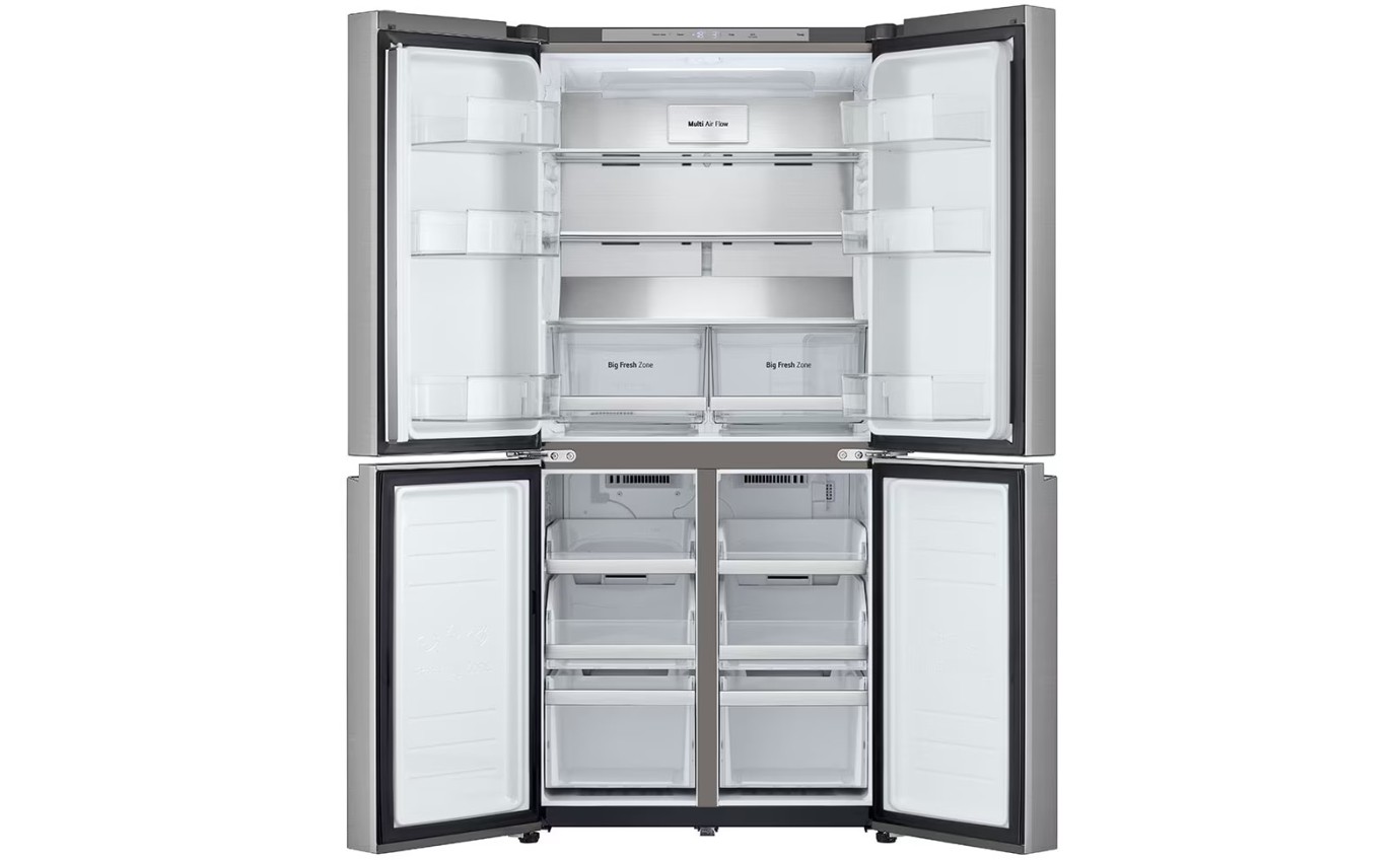 LG 530L Slim French Door Fridge (Stainless Steel) GFB505PL