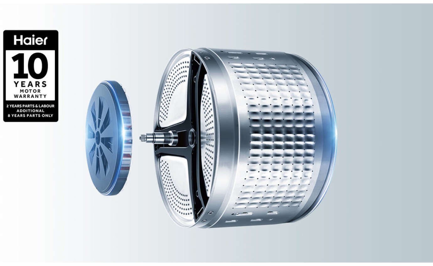 Haier 12kg 600 Series Front Loader Washing Machine (White) HWF12PXW2