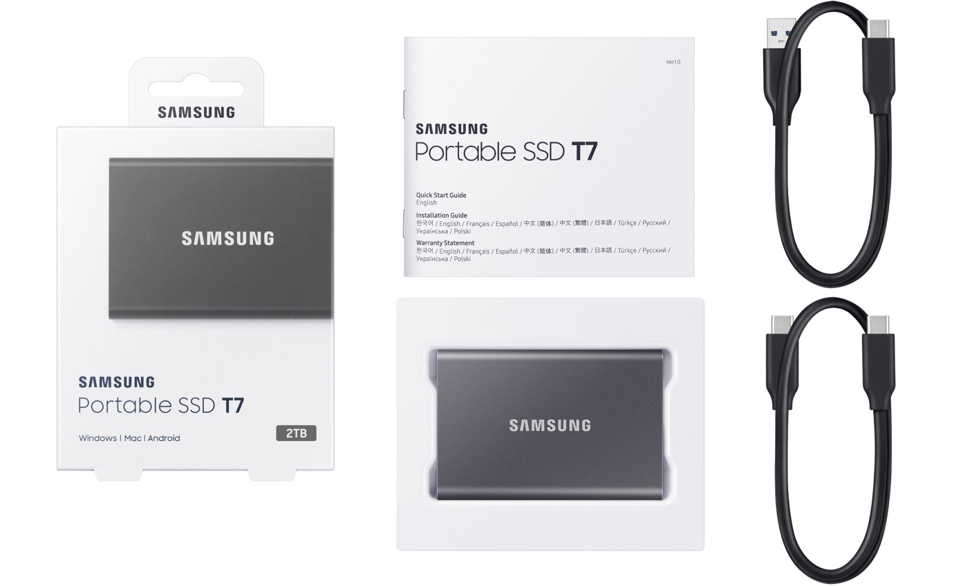 Samsung Portable SSD T7 2TB (Grey) MUPC2T0TWW
