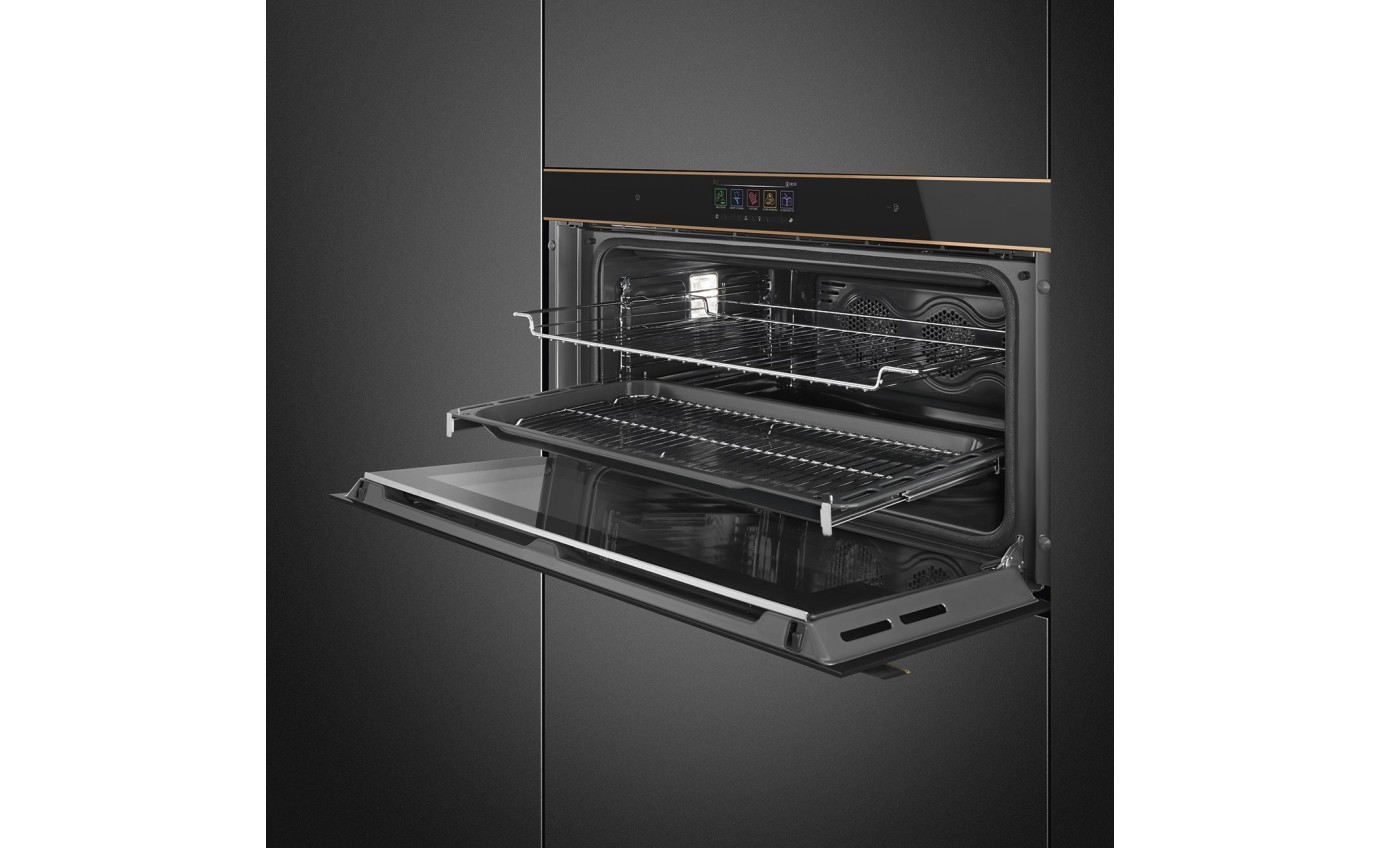 Smeg 90cm Dolce Stil Novo Thermoseal Pyrolytic Oven with Touch Control - Copper SFPR9606WTPNR