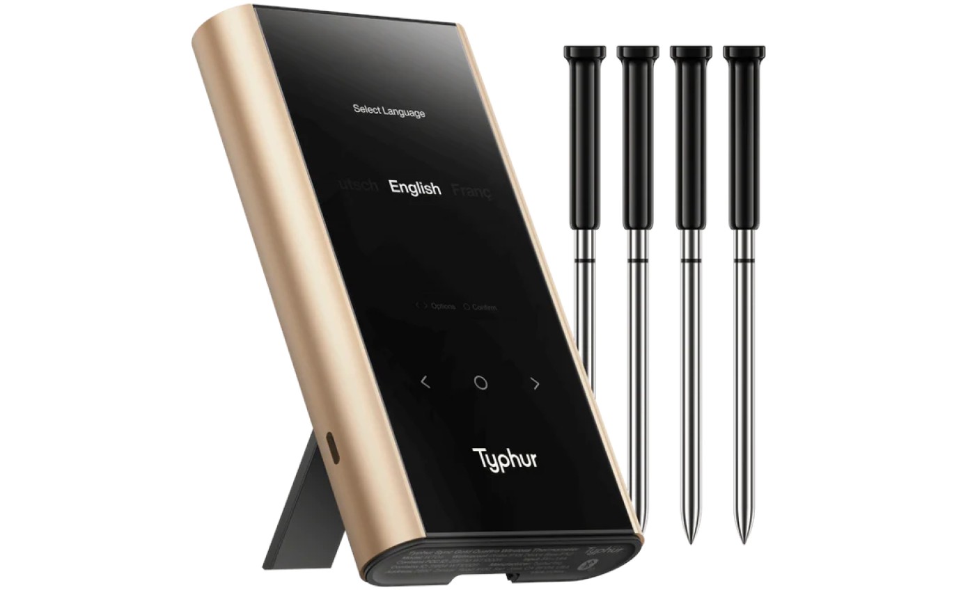 Typhur Sync Gold Series Quad 4 Probe Meat Thermometer WT04