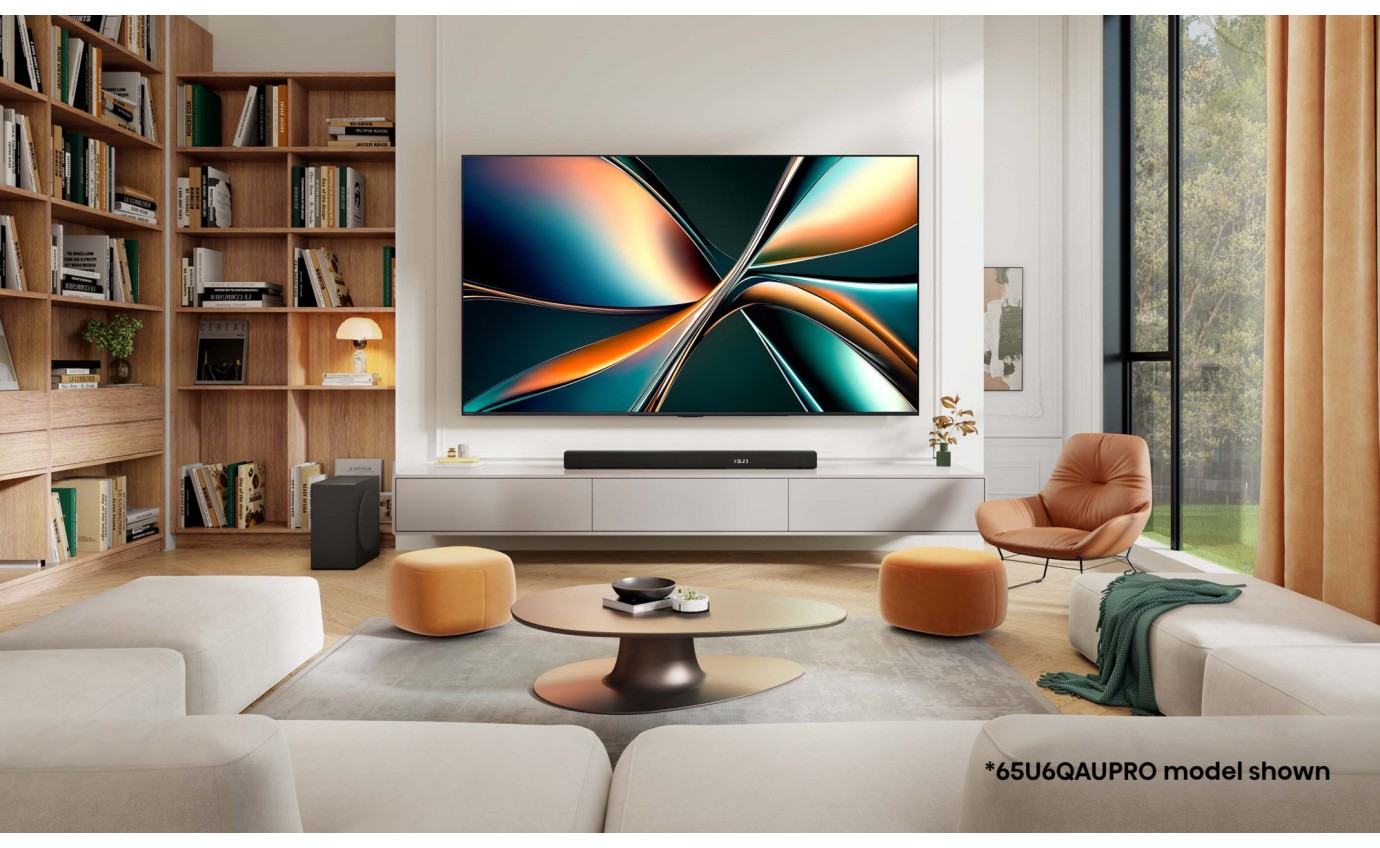 Hisense 65 inch U6QAU Pro ULED Mini LED 4K 144Hz Smart TV 65U6QAUPRO