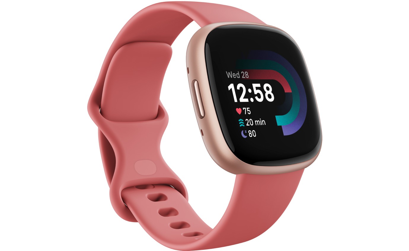 Fitbit Versa 4 Smartwatch (Pink Sand/Copper Rose) FB523RGRWFRCJK