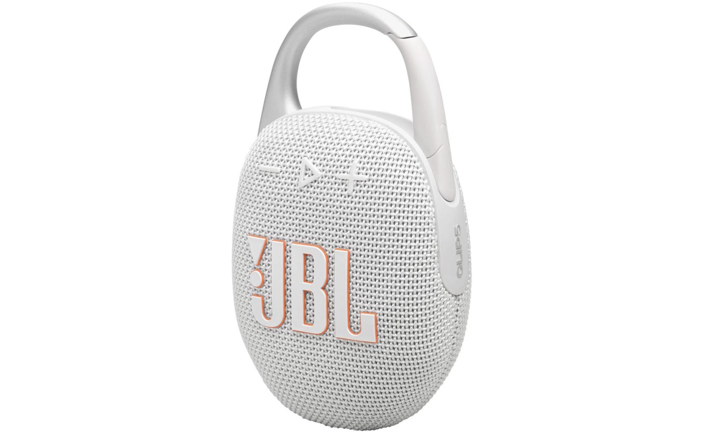 JBL Clip 5 Ultra Portable Waterproof Speaker (White) JBLCLIP5WHT