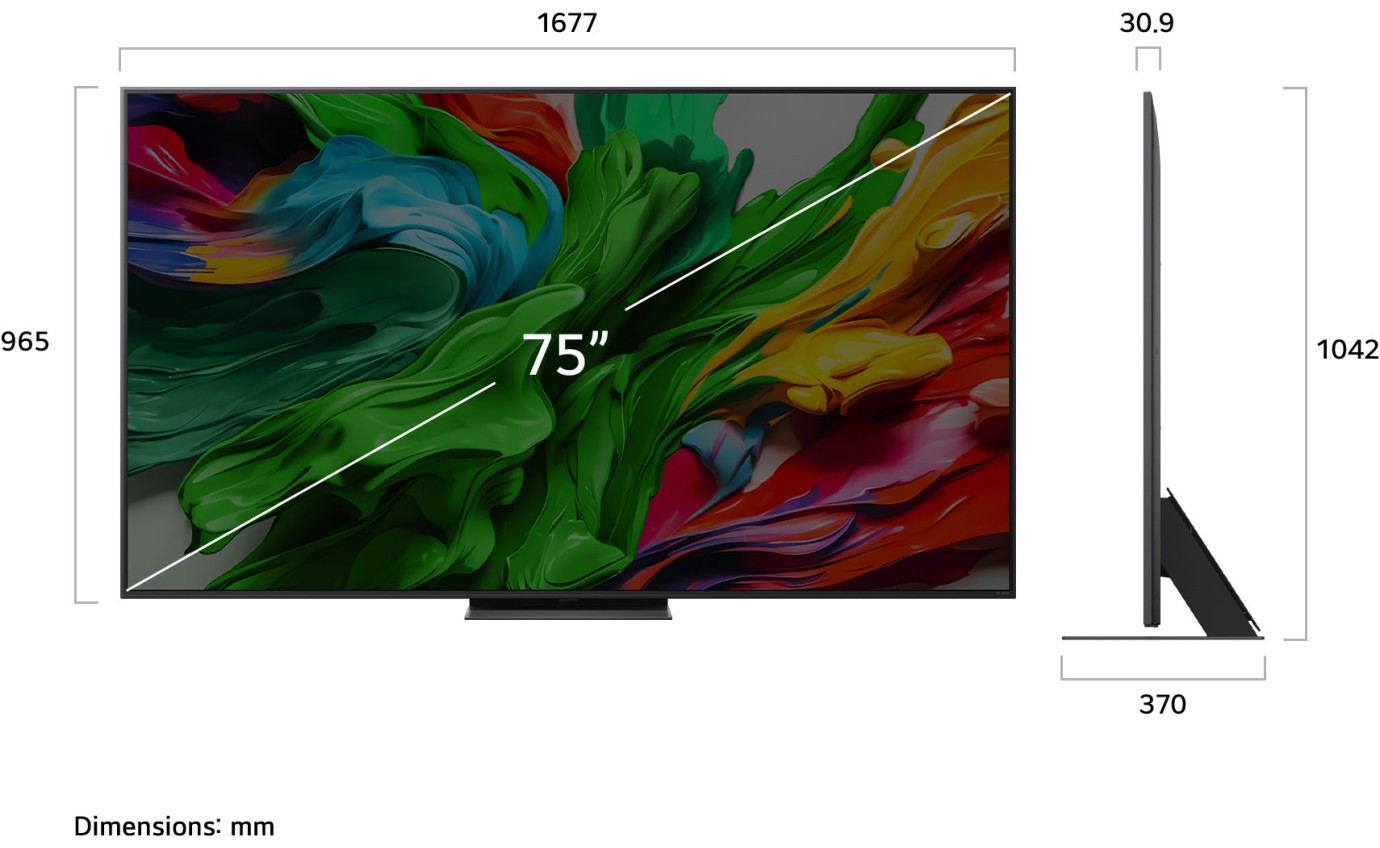 LG 75 inch QNED86A evo AI Mini LED UHD 4K Smart TV 75QNED86ASA