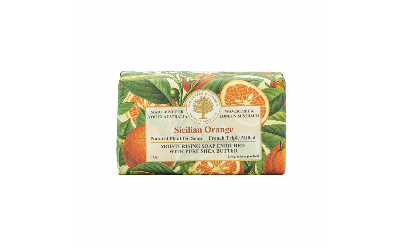 Wavertree & London Sicilian Orange Soap Bar 200g 9347774000012