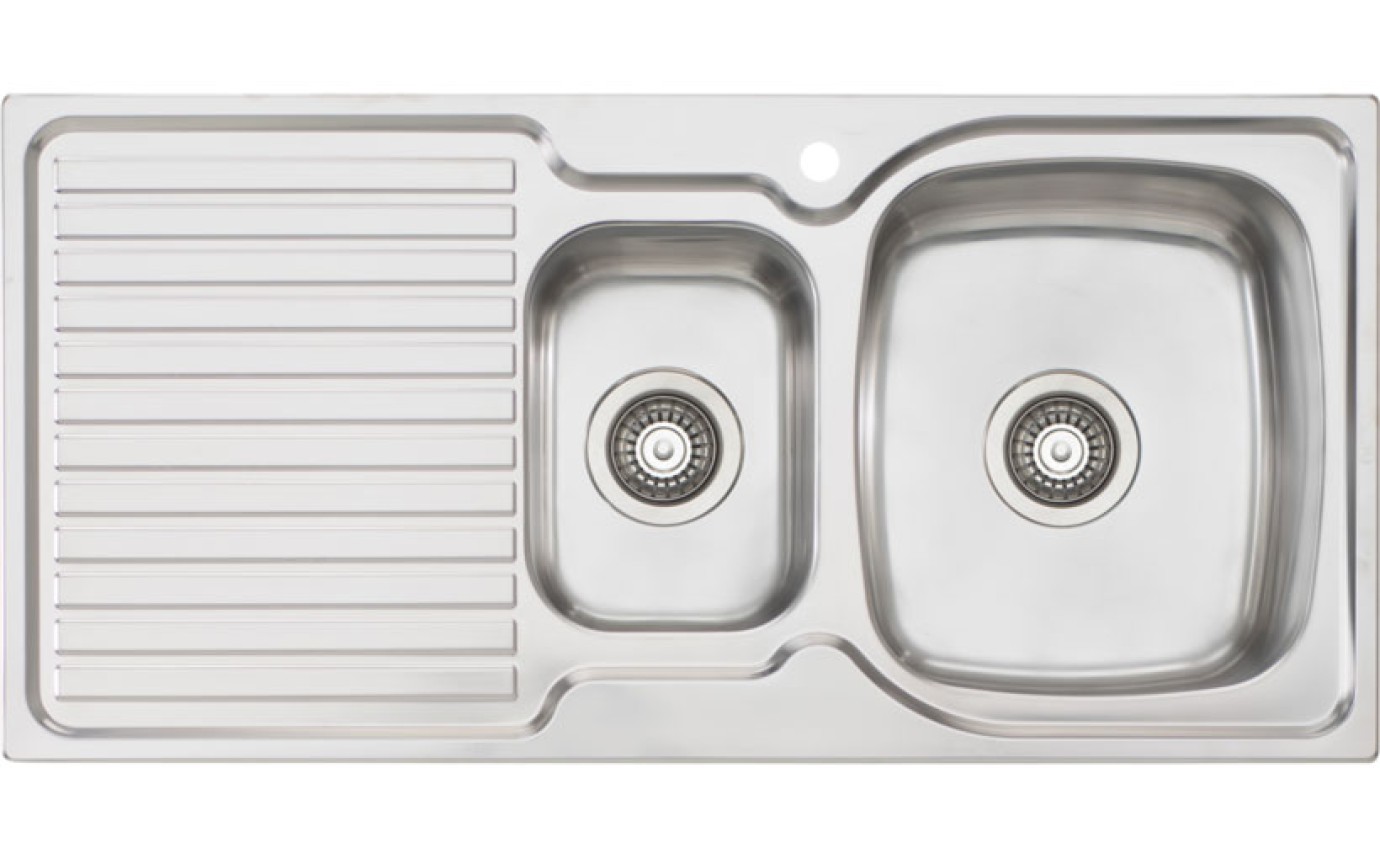 Oliveri Endeavour 1 & 1/2 Bowl Inset Sink EE211TH