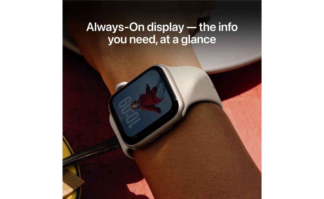 Apple Watch SE 3 GPS + Cellular 44mm Starlight Aluminium Case with Starlight Sport Band (M/L) MEPF4XA